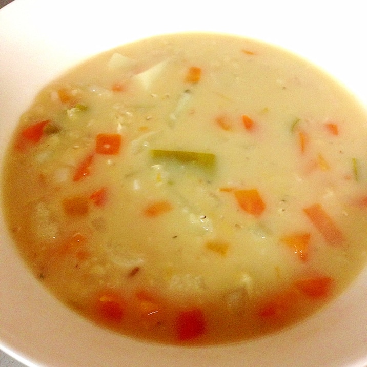 レンズ豆のミルクスープ